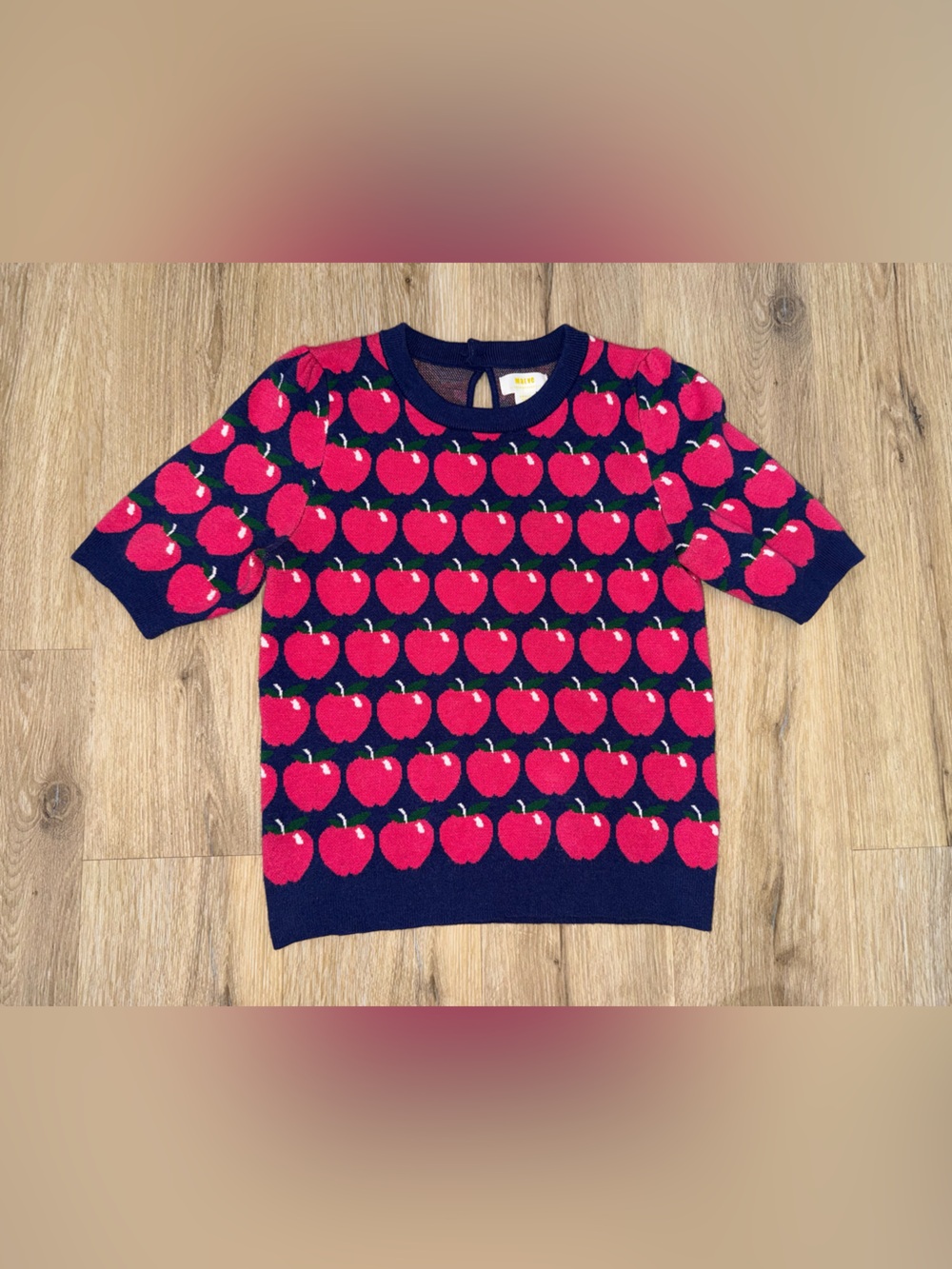 Maeve for Anthropologie Apple Knit Sweater- Small
